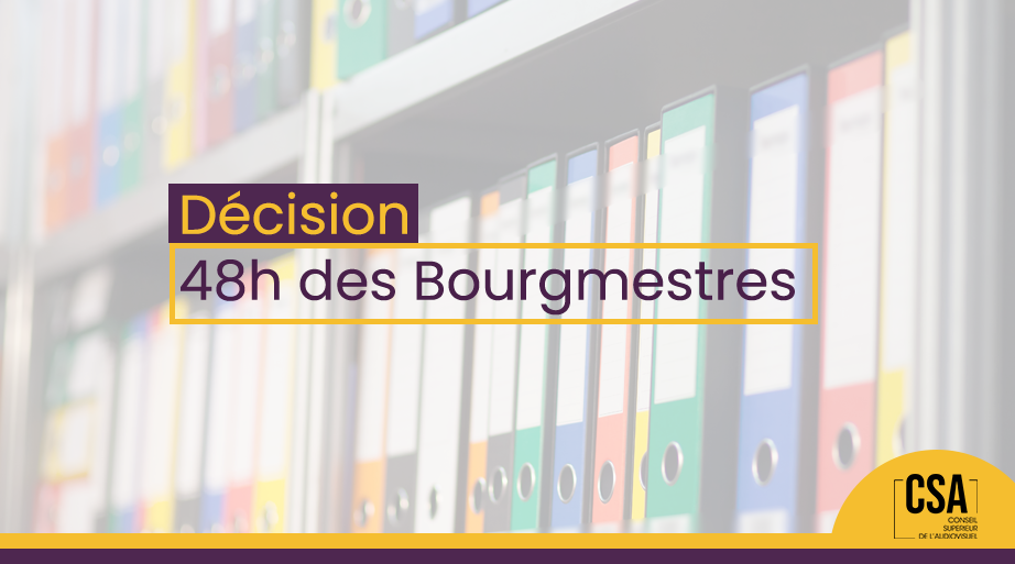 Image de l'article 48 heures des Bourgmestres sur RTL : le CSA considère que le format actuel n’a pas permis l’équilibre et la représentativité des tendances politiques